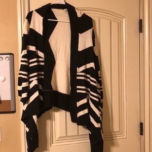 Black and white cape/cardigan